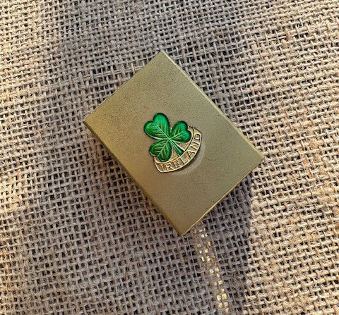Vintage Shamrock Match Box Holder - one available
