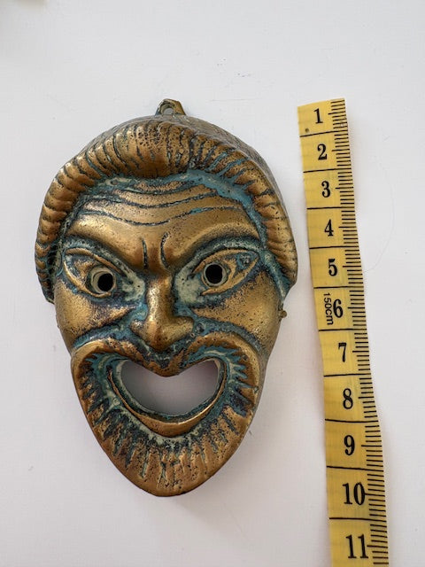 Decorative Brass Masks - one pair available