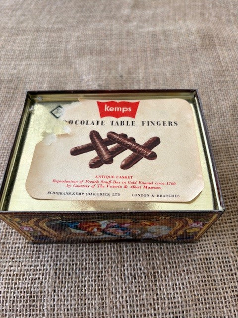 Vintage Kemps Biscuit Tin V&A Museum design - one available
