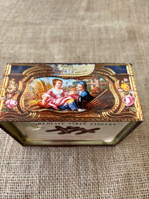 Vintage Kemps Biscuit Tin V&A Museum design - one available