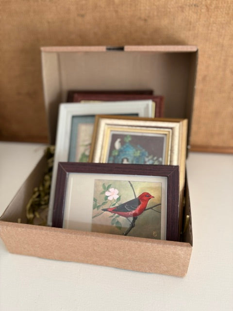 Curated Vintage Gallery Wall Set - Authentic vintage postcards & book plates.